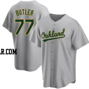 Lawrence Butler Men's Oakland Athletics Gray Replica Road Jersey