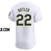 Lawrence Butler Men's Oakland Athletics White Elite Home Jersey