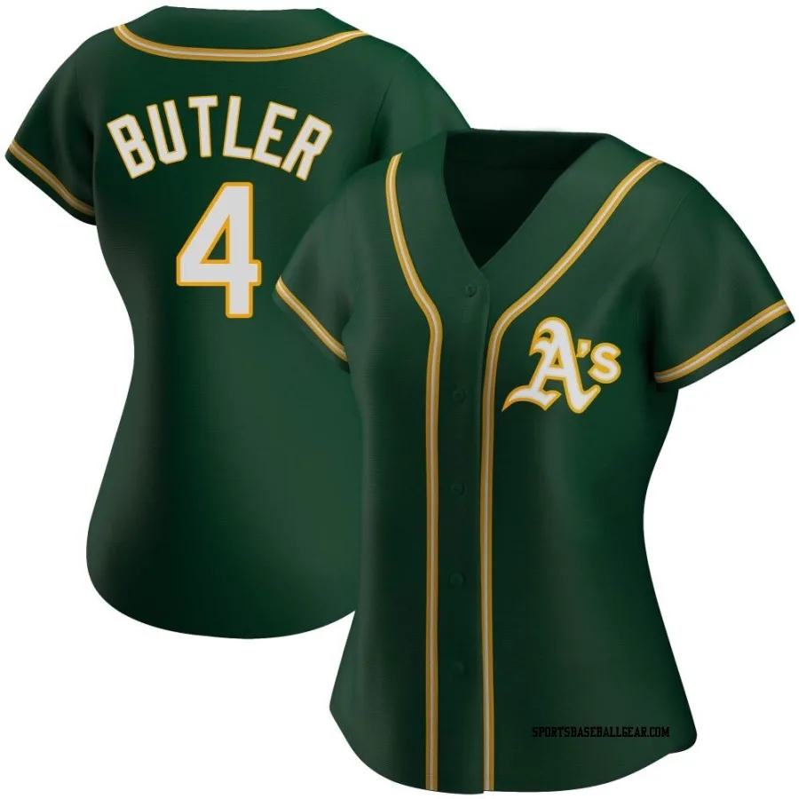 Lawrence Butler Women's Oakland Athletics Green Authentic Alternate Jersey