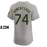 Lazaro Armenteros Men's Oakland Athletics Gray Elite Road Jersey