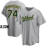 Lazaro Armenteros Men's Oakland Athletics Gray Replica Road Jersey