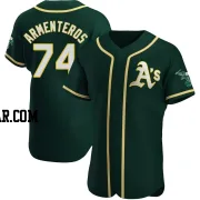 Lazaro Armenteros Men's Oakland Athletics Green Authentic Alternate Jersey