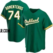 Lazaro Armenteros Men's Oakland Athletics Green Replica Kelly Alternate Jersey