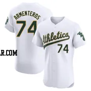 Lazaro Armenteros Men's Oakland Athletics White Elite Home Jersey