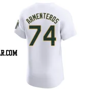 Lazaro Armenteros Men's Oakland Athletics White Elite Home Jersey