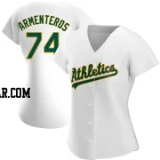 Lazaro Armenteros Women's Oakland Athletics White Authentic Home Jersey