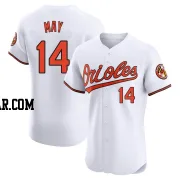 Lee May Men's Baltimore Orioles White Elite Home Jersey