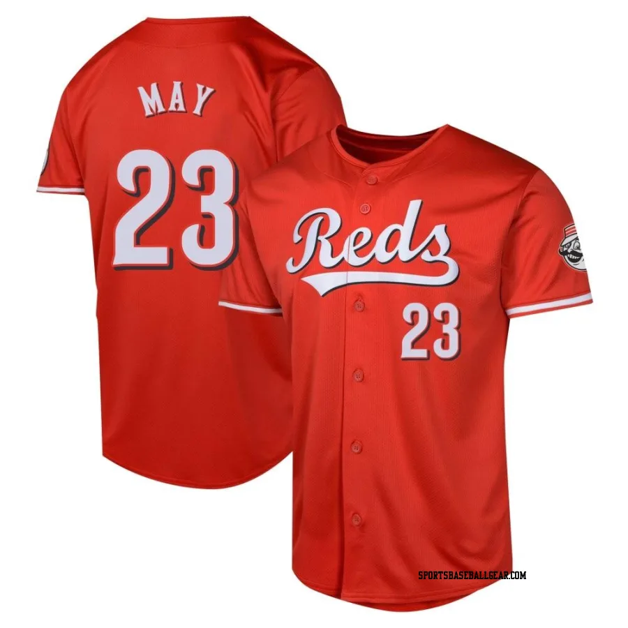 Lee May Men's Cincinnati Reds Red Limited Alternate Jersey