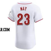 Lee May Men's Cincinnati Reds White Elite Home Jersey