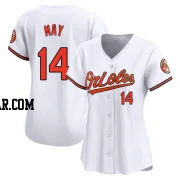 Lee May Women's Baltimore Orioles White Limited Home Jersey