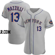 Lee Mazzilli Men's New York Mets Gray Authentic Road Jersey