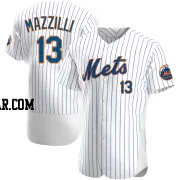 Lee Mazzilli Men's New York Mets White Authentic Home Jersey