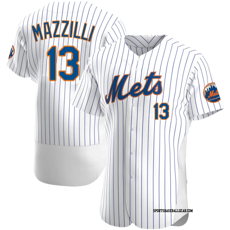 Lee Mazzilli Men's New York Mets White Authentic Home Jersey