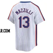 Lee Mazzilli Men's New York Mets White Limited Cooperstown Collection Jersey