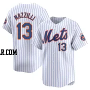 Lee Mazzilli Men's New York Mets White Limited Home Jersey