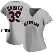 Len Barker Women's Cleveland Guardians Gray Replica Road Jersey