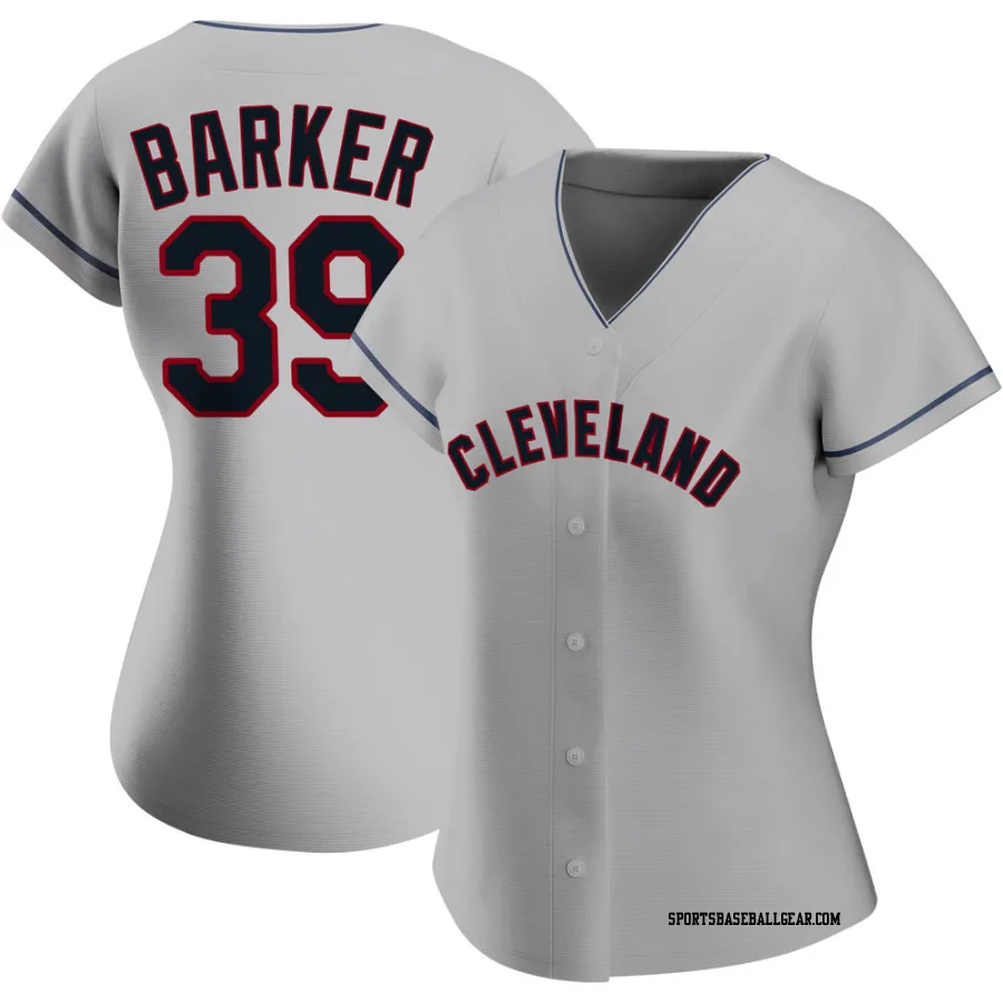 Len Barker Women's Cleveland Guardians Gray Replica Road Jersey