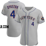 Lenny Dykstra Men's New York Mets Gray Authentic Road Jersey