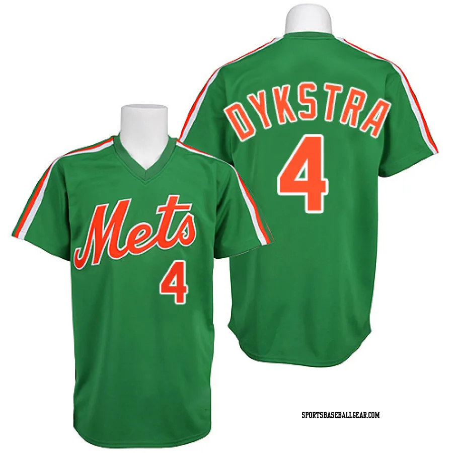 Lenny Dykstra Men's New York Mets Green Authentic 1985 Throwback Jersey