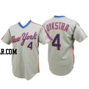 Lenny Dykstra Men's New York Mets Grey Replica Throwback Jersey