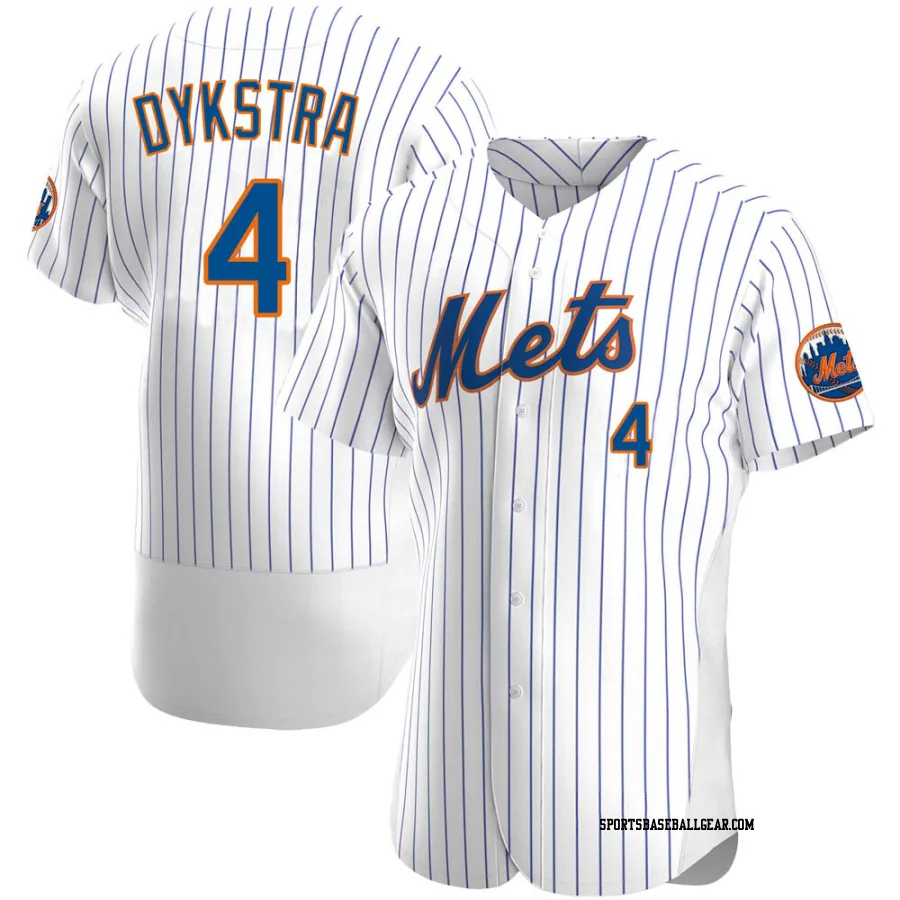 Lenny Dykstra Men's New York Mets White Authentic Home Jersey