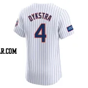 Lenny Dykstra Men's New York Mets White Elite Home Patch Jersey