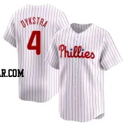 Lenny Dykstra Men's Philadelphia Phillies White Limited Home Jersey