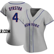 Lenny Dykstra Women's New York Mets Gray Authentic Road Jersey