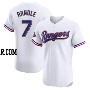 Lenny Randle Men's Texas Rangers Gold Elite White 2024 Collection Jersey