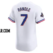 Lenny Randle Men's Texas Rangers Gold Elite White 2024 Collection Jersey