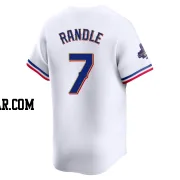 Lenny Randle Men's Texas Rangers Gold Limited White 2024 Collection Jersey