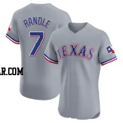 Lenny Randle Men's Texas Rangers Gray Elite Road Jersey