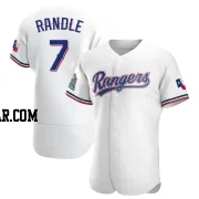 Lenny Randle Men's Texas Rangers White Authentic Home Jersey