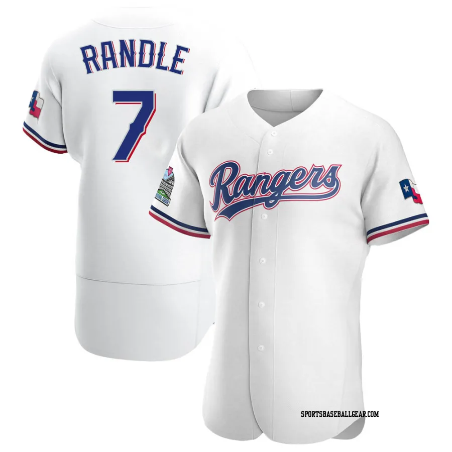 Lenny Randle Men's Texas Rangers White Authentic Home Jersey