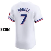 Lenny Randle Men's Texas Rangers White Elite Home Jersey