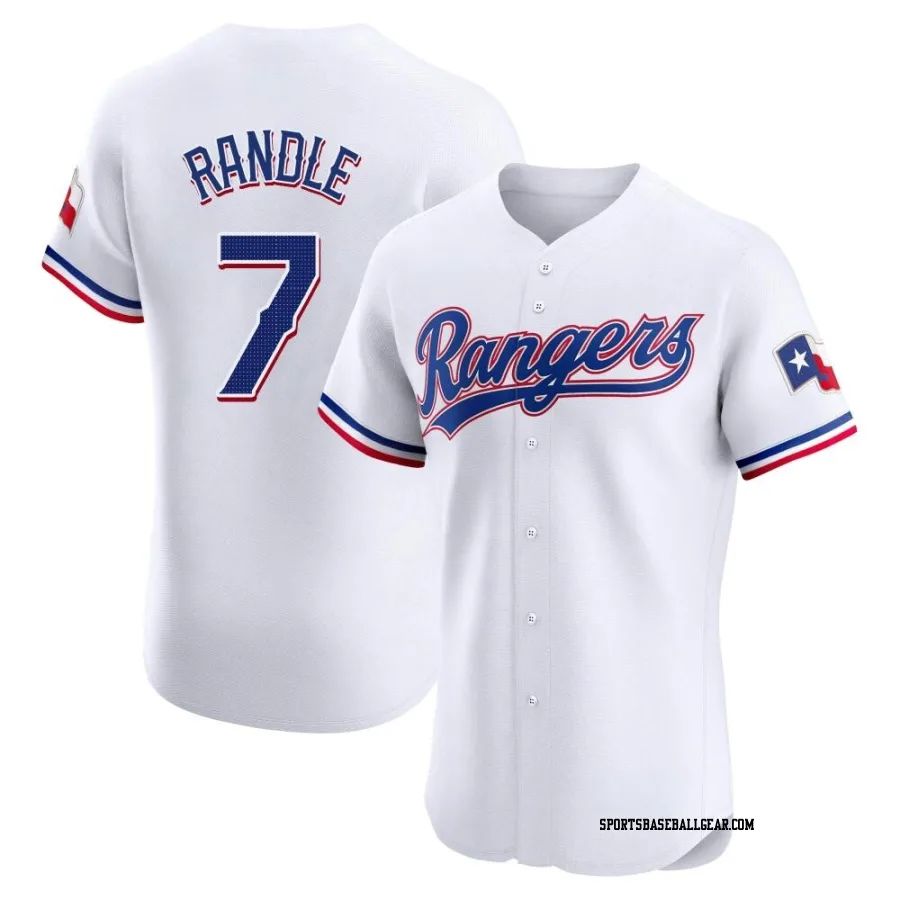 Lenny Randle Men's Texas Rangers White Elite Home Jersey