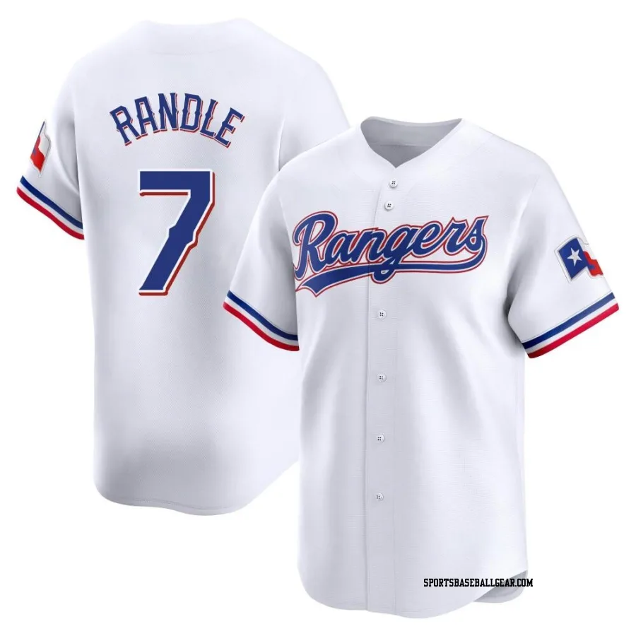 Lenny Randle Men's Texas Rangers White Limited Home Jersey