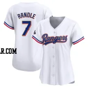 Lenny Randle Women's Texas Rangers Gold Limited White 2024 Collection Jersey