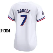 Lenny Randle Women's Texas Rangers Gold Limited White 2024 Collection Jersey