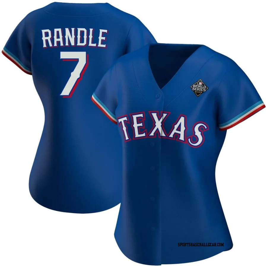 Lenny Randle Women's Texas Rangers Royal Authentic Alternate 2023 World Series Jersey