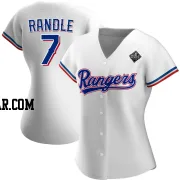 Lenny Randle Women's Texas Rangers White Authentic Home 2023 World Series Jersey