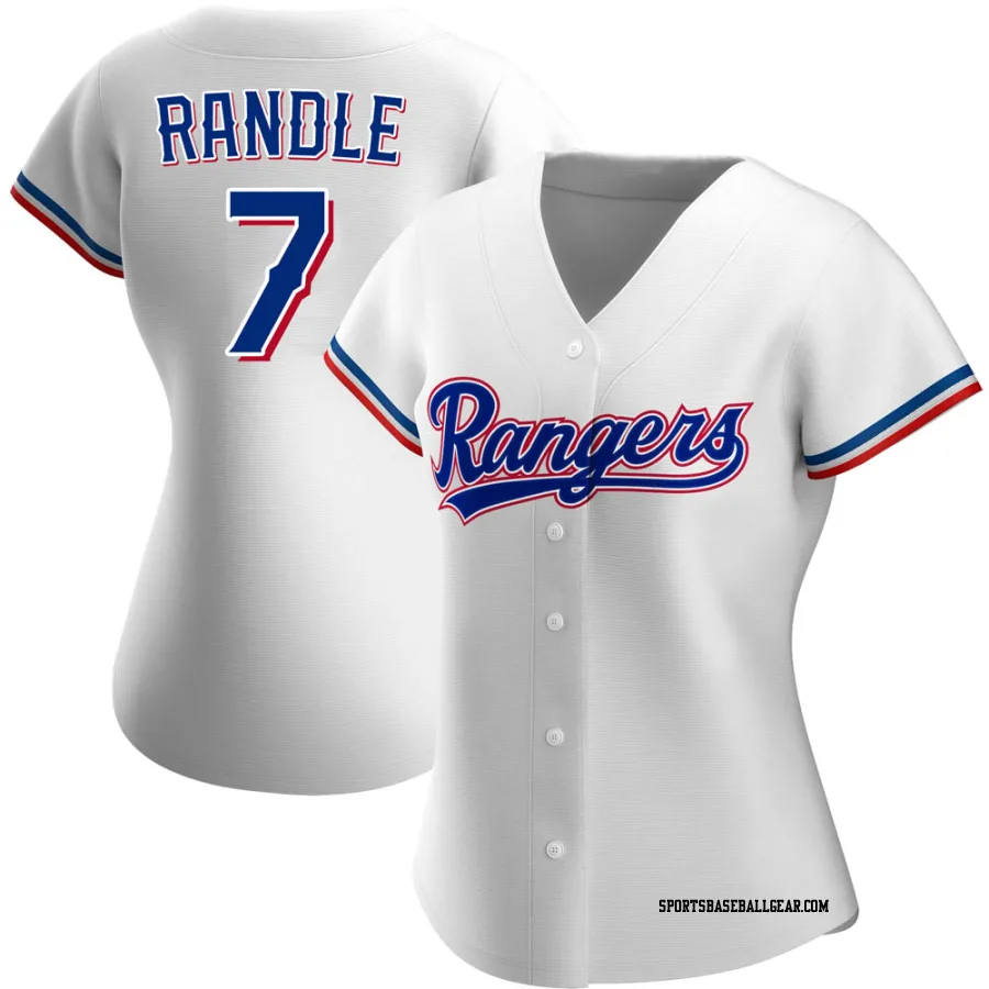 Lenny Randle Women's Texas Rangers White Authentic Home Jersey