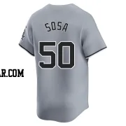 Lenyn Sosa Men's Chicago White Sox Gray Limited Road Jersey