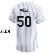 Lenyn Sosa Men's Chicago White Sox White Elite Home Jersey