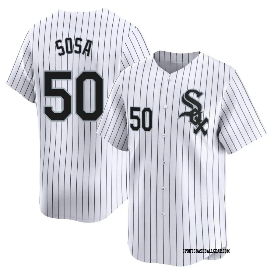 Lenyn Sosa Youth Chicago White Sox White Limited Home Jersey