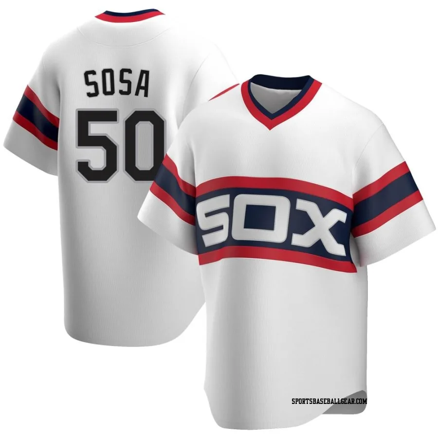 Lenyn Sosa Youth Chicago White Sox White Replica Cooperstown Collection Jersey