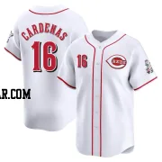 Leo Cardenas Men's Cincinnati Reds White Limited Home Jersey