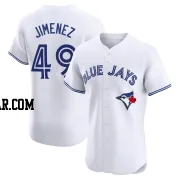 Leo Jimenez Men's Toronto Blue Jays White Elite Home Jersey