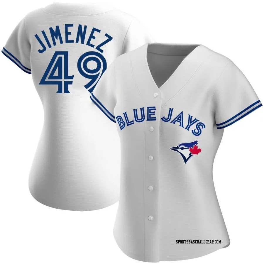 Leo Jimenez Women's Toronto Blue Jays White Authentic Home Jersey