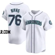 Leo Rivas Men's Seattle Mariners White Limited Home Jersey